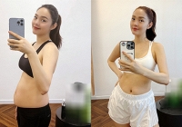 Minh Hằng 'flex' nhẹ vóc dáng thon gọn bất ngờ sau 2 tháng sinh nở, nhan sắc mẹ bỉm gây chú ý