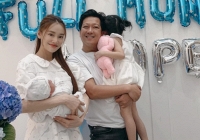 Con trai Nhã Phương - Trường Giang lần đầu lộ diện sau 1 tháng chào đời