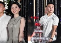 Quang Hải ôm eo Chu Thanh Huyền, tình chàng ý thiếp công khai chốn đông người
