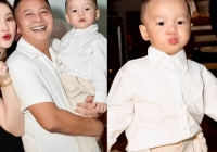 Bảo Thy quên làm một điều trong sinh nhật con trai, nhóc tỳ đáng yêu giống 'y khuôn đúc' với ông xã doanh nhân