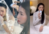 Vợ Đoàn Văn Hậu mách nhỏ cách uống nước cũng phải đẹp, thợ trang điểm luôn theo sát cô dâu