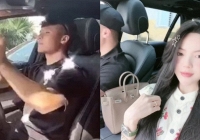 Quang Hải lái Mercedes đưa bạn gái đi Hồ Tây 