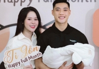 Hotboy có tên độc nhất bóng đá Việt Nam hạnh phúc khoe ảnh tiệc đầy tháng của con đầu lòng