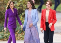 Vương phi Kate Middleton chính là 'sách mẫu' diện trang phục màu sắc sang trọng, tinh tế