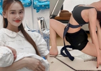 Nhã Phương 'flex' vóc dáng sau khi sinh con, 1 đặc điểm khiến hội mẹ bỉm trầm trồ