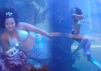 Chuyện hy hữu: Tiên cá suýt đuối nước và pha xử lý ấn tượng trong gang tấc