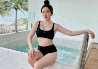 Lộ thân hình mũm mĩm khi mặc bikini, Bảo Thy có cách trả lời bất ngờ khi netizen nhận xét 'mập'