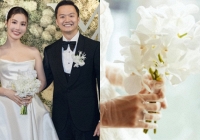 Diễm My 9X dùng 3 bó hoa ngày cưới: 1 bó chưa được cô dâu Vbiz nào dùng, ý nghĩa loài hoa cầm vào lễ đường mới đặc biệt
