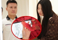 Hé lộ áo dài ăn hỏi của Quang Hải và Chu Thanh Huyền