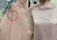 Bỏ tiền mua áo dài gần 5 triệu, cô nàng này thất vọng vì đường may bị rạn 