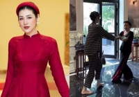 Khoảnh khắc Á hậu Dương Tú Anh và mẹ chồng quyền lực nhảy múa cùng nhau, nhìn cứ ngỡ mẹ đẻ và con gái