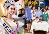 Cựu Hoa hậu Hoàn vũ hạnh phúc đón sinh nhật bên gia đình, nhìn nhan sắc không ai nghĩ đã U80