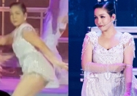 Mỹ Linh nhảy gợi cảm khiến dân mạng rần rần, đáp trả khi khán giả chê 'mặc ngắn quá'