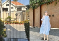 Linh Rin hé lộ khuôn viên nhà 'đậm chất Tết', nhìn khoảng sân là biết tòa biệt thự đồ sộ cỡ nào