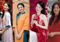 Dàn hoa khôi bóng chuyền Việt Nam đọ sắc khi diện áo dài ngày tết, nhan sắc không đùa được đâu