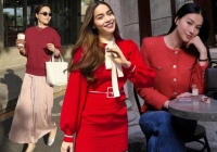 Tham khảo 10 set đồ màu đỏ của mỹ nhân Việt cho một năm mới Giáp Thìn rực rỡ, tràn ngập may mắn