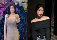 'Cơn lốc đường biên' Thanh Nhã gây sốt, vừa mặc váy hai dây gợi cảm giờ lại khoe vai trần quyến rũ