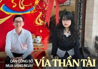 Mặc kệ thứ 2, dân văn phòng đi sắm vàng xả stress đầu năm: Xin vía Thần Tài phải mua 6 hoặc 8 chỉ lộc phát!