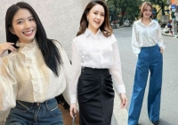 Mặc đẹp không khó với 10 cách diện áo sơ mi trắng từ dàn mỹ nhân phim VTV