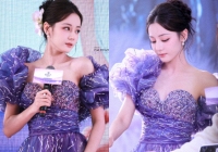 Địch Lệ Nhiệt Ba gây sốt MXH với visual sáng bừng tại sự kiện, netizen ca ngợi như bước ra từ truyện cổ tích