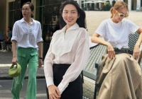 4 mẫu áo trắng giúp các mỹ nhân Việt mặc đẹp từ mùa xuân sang hè