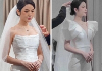 Loạt váy cưới 'thị phi' của Chu Thanh Huyền: Hết bị so sánh với Nhật Lê và Doãn Hải My lại vướng vào nhận xét cồng kềnh