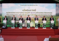 Chủ tịch Quốc hội Vương Đình Huệ tham dự ấn nút động thổ khởi công tuyến giao thông kết nối ba tỉnh Khánh Hòa - Lâm Đồng & Ninh Thuận