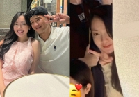 Lộ ảnh đi chơi của vợ Hà Đức Chinh, gương mặt có phần kém sắc hơn khi mang bầu 