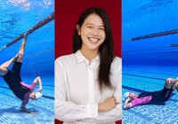 Vừa 'flex' ảnh bơi sông Hồng, Ánh Viên lại tạo dáng độc lạ dưới nước khiến dân tình không thể tin nổi