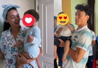 Bùi Tiến Dũng đi thiện nguyện, bế em nhỏ mồ côi lại nghẹn ngào nhớ về người thân của mình