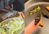 'Cơm nhà giàu' Thượng Hải gây tranh cãi với giá như trên trời: Có gì trong món salad hơn 700.000 đồng và đĩa bánh sừng bò bé như ngón tay?