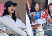 HOT: Lisa đến sân xem trận Thái Lan - Hàn Quốc, visual chấp cam thường gây náo loạn!