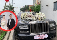 Cận cảnh xe hoa 14 tỷ Quang Hải dùng để đón cô dâu Chu Thanh Huyền