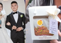Hé lộ món quà Quang Hải và Chu Thanh Huyền tặng khách dự cưới ở khách sạn 5 sao thay lời cảm ơn