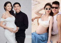 2 bộ ảnh bầu hot nhất làng bóng đá: Văn Hậu - Hải My chụp 4 concept, Quang Hải - Chu Thanh Huyền tự nhiên nhưng có gì sai sai