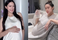 Mẹ bầu Doãn Hải My trước ngày sinh nở: Xinh bất chấp qua camera của 'team qua đường', mặt mộc, bụng bự vẫn xứng danh 'hoa hậu' trong làng WAG