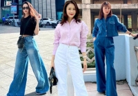 Phong cách diện quần jeans của Hồng Diễm ngày càng xuất sắc, phụ nữ trên 40 tuổi nên học hỏi