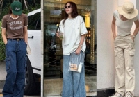 Tham khảo Kỳ Duyên 10 cách mặc áo thun và quần ống rộng sành điệu xuất sắc trong mùa hè