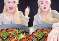 TikToker Tóc Vàng Hoe gây tranh cãi vì 'bí content' nên mukbang cả đá cuội nhưng sự thật khiến nhiều người bất ngờ