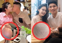 Cách hai nàng WAG hot nhất làng bóng đá khoe vết rạn khi mang bầu: Chu Thanh Huyền xúc động, Doãn Hải My rớm nước mắt ôm Văn Hậu