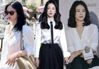 Song Hye Kyo luôn đẹp đỉnh cao khi diện áo sơ mi trắng, gợi ý 10 cách phối đồ cho mọi độ tuổi