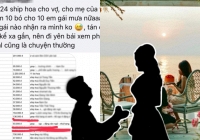 Chồng cầu hôn vợ lãng mạn nhưng vẫn tặng hoa tán tỉnh hàng chục cô gái khác và thái độ dứt tình của đàng gái dù đang mang thai
