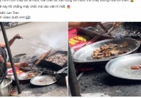Quán bún chả bị tố rửa thịt nướng bằng nước than bán cho khách ở Hà Nội: Chủ quán nói gì?