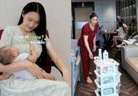 Hé lộ hình ảnh Doãn Hải My được mẹ chồng giúp chăm con sau sinh, lần đầu 'hot mom' trả lời về chuyện trầm cảm sau sinh