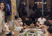 Quang Hải và Chu Thanh Huyền mở tiệc trước ngày sinh em bé, lộ luôn mối quan hệ thông gia hai gia đình