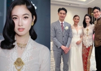 Hoa hậu chuyển giới Nong Poy đẹp đến mức chiếm spotlight cô dâu, cùng chồng doanh nhân tạo nên khung hình cực sang trong hôn lễ