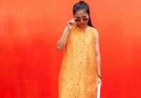 Huỳnh Như gây sốt khi trang điểm đậm, mặc váy xinh đẹp dự show thời trang