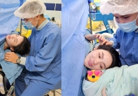 Hé lộ hình ảnh Quang Hải ở bên đồng hành cùng Chu Thanh Huyền sinh con