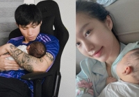 Quý tử mới vài tháng tuổi, Đoàn Văn Hậu và Doãn Hải My đã lên kế hoạch chọn khoá học cho con
