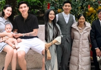 Đoàn Văn Hậu - Doãn Hải My lần đầu đưa con trai về thăm quê nội, lòng vẫn hướng về người dân vùng lũ quét, sạt lở đất